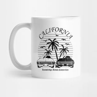 California Beach with Two Car Mug